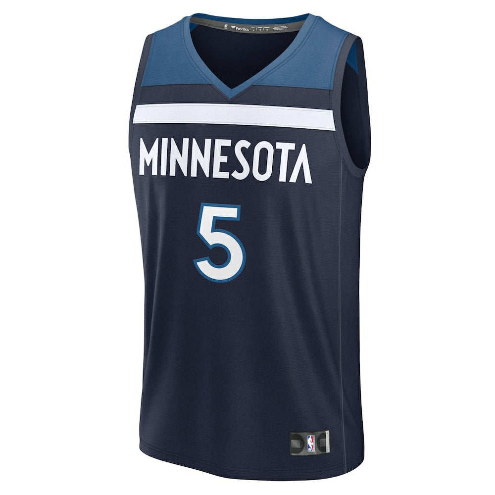 Anthony Edwards Minnesota Timberwolves Fast Break Replica Player Jersey - Icon Edition - Navy