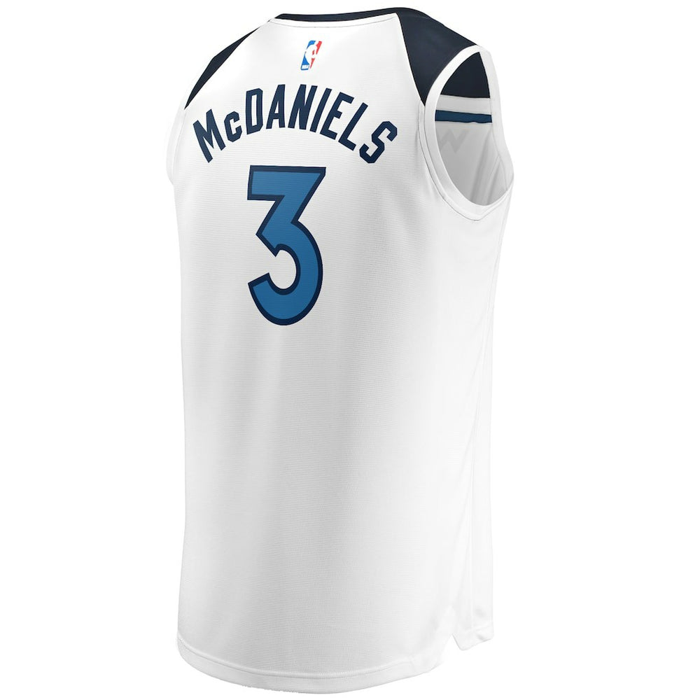 Jaden McDaniels Minnesota Timberwolves Fast Break Replica Player Jersey - Association Edition - White