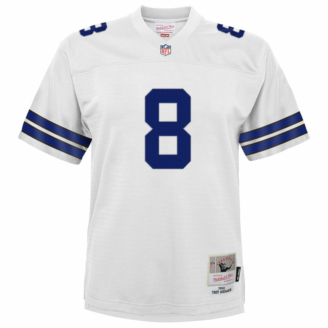 Troy Aikman Dallas Cowboys Youth 1992 Legacy Jersey - White outlet