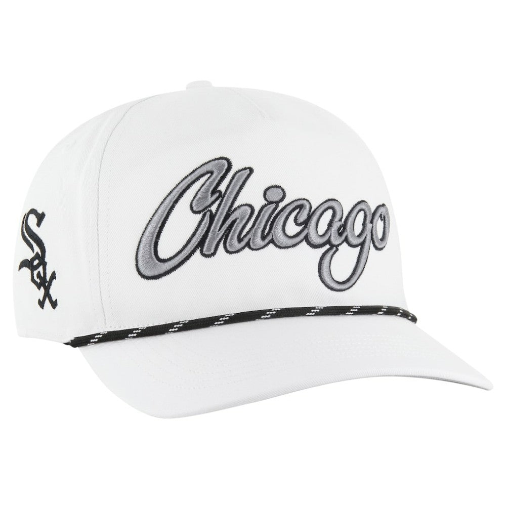 Chicago White Sox Overhand Speckle Hitch Rope Adjustable Hat White | 47 brand