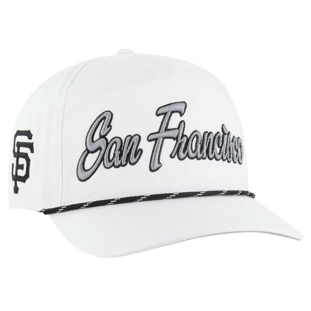 San Francisco Giants Overhand Speckle Hitch Rope Adjustable Hat White | 47 brand