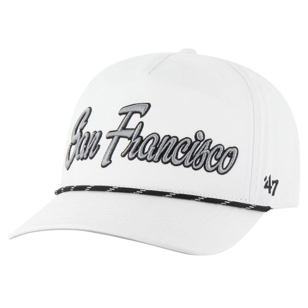 San Francisco Giants Overhand Speckle Hitch Rope Adjustable Hat White | 47 brand