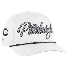 Pittsburgh Pirates Overhand Speckle Hitch Rope Adjustable Hat White | 47 brand