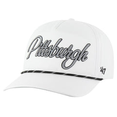 Pittsburgh Pirates Overhand Speckle Hitch Rope Adjustable Hat White | 47 brand