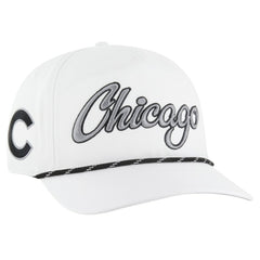 Chicago Cubs Overhand Speckle Hitch Rope Adjustable Hat White | 47 brand