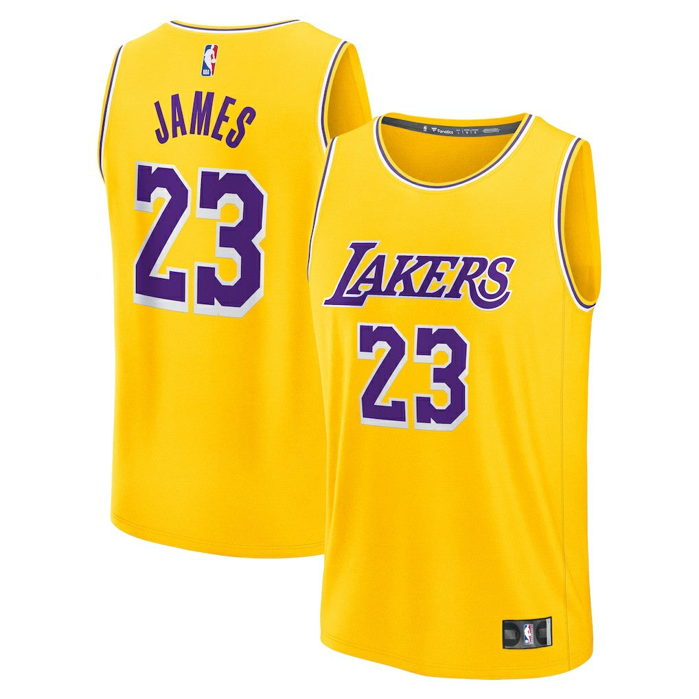 LeBron James Los Angeles Lakers Fast Break Replica Jersey - Icon Edition - Gold