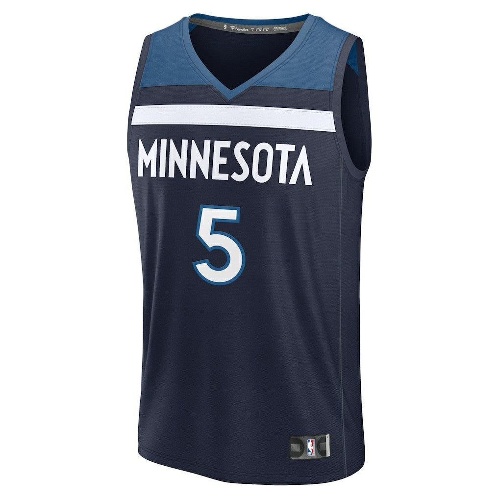 Anthony Edwards Minnesota Timberwolves Fast Break Replica Player Jersey - Icon Edition - Navy