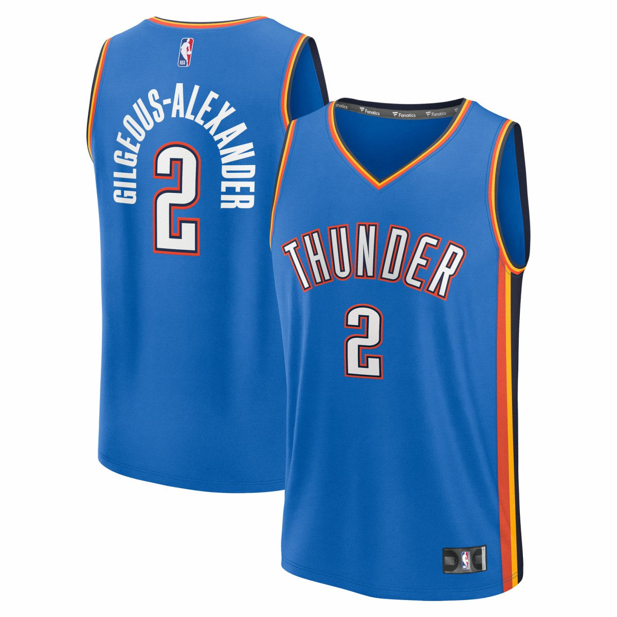Shai Gilgeous-Alexander Oklahoma City Thunder Fast Break Replica Player Jersey - Icon Edition - Blue
