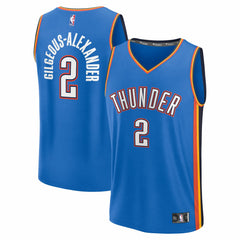 Shai Gilgeous-Alexander Oklahoma City Thunder Fast Break Replica Player Jersey - Icon Edition - Blue