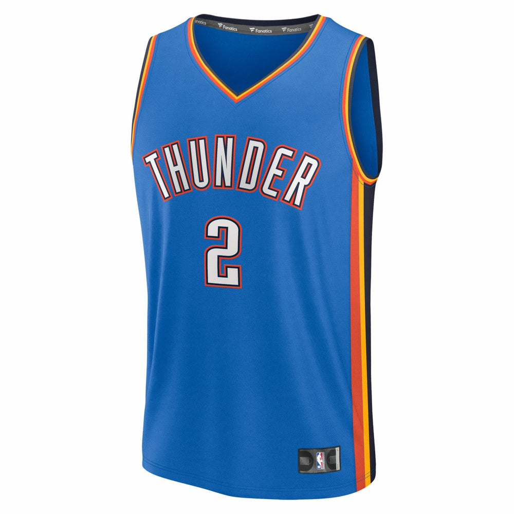 Shai Gilgeous-Alexander Oklahoma City Thunder Fast Break Replica Player Jersey - Icon Edition - Blue