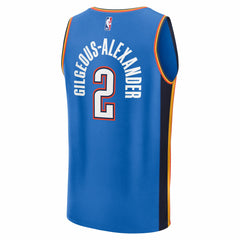 Shai Gilgeous-Alexander Oklahoma City Thunder Fast Break Replica Player Jersey - Icon Edition - Blue