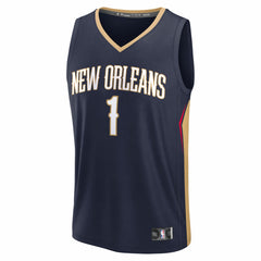 Zion Williamson New Orleans Pelicans Fast Break Replica Player Jersey - Icon Edition - Navy