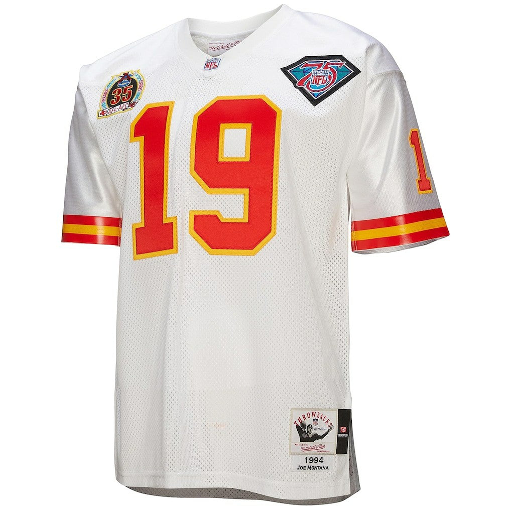 Joe Montana Kansas City Chiefs 1994 Authentic Throwback Retired Player Jersey - White discount