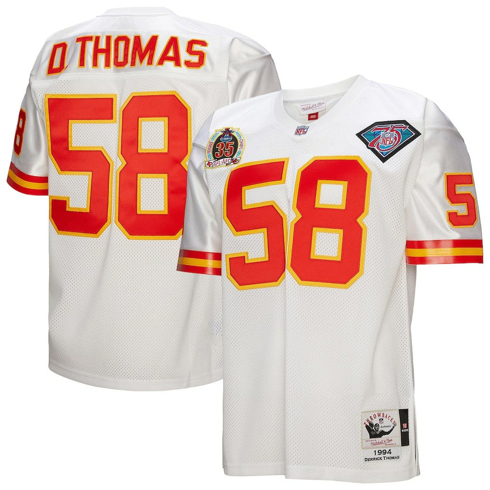 Derrick Thomas Kansas City Chiefs 1994 Authentic Throwback Retired Player Jersey - White cheap