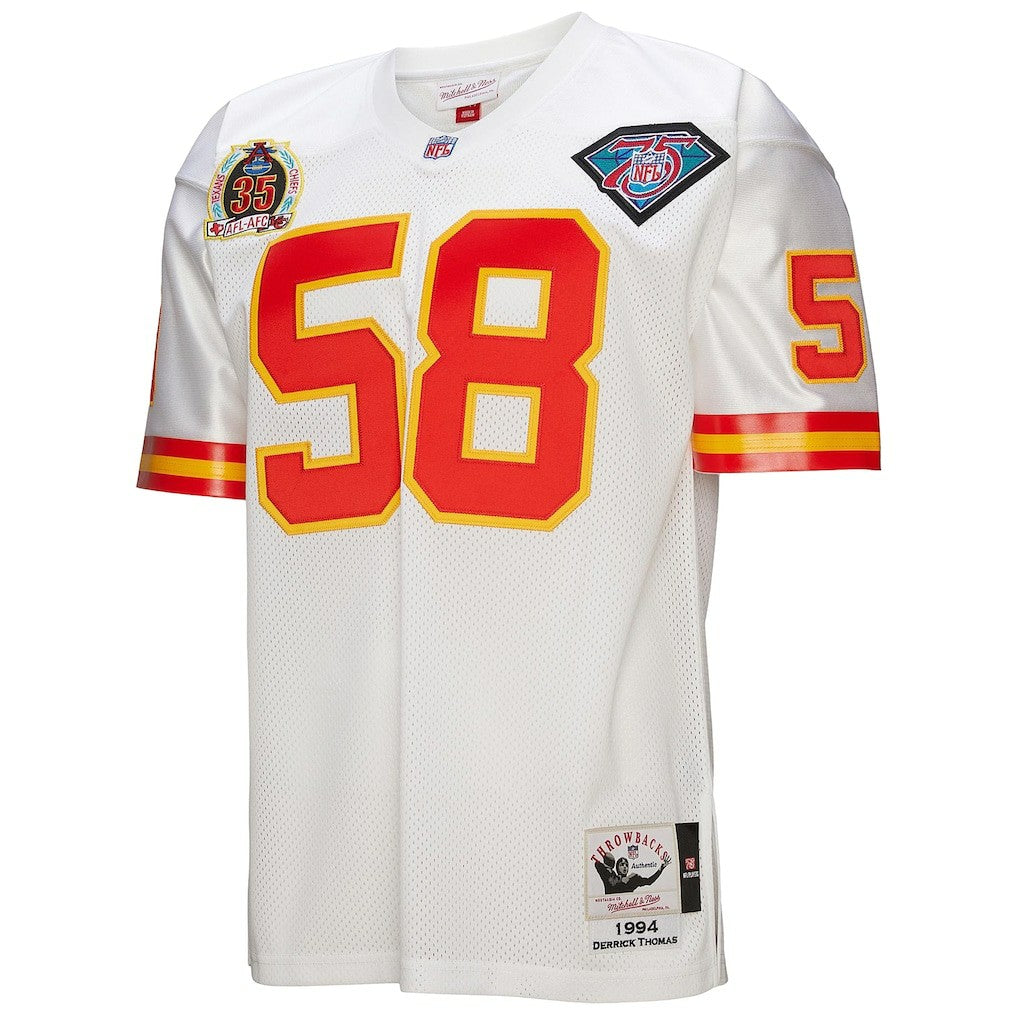 Derrick Thomas Kansas City Chiefs 1994 Authentic Throwback Retired Player Jersey - White cheap