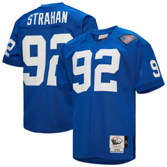 Michael Strahan New York Giants 1994 Authentic Throwback Retired Player Jersey - Royal outlet