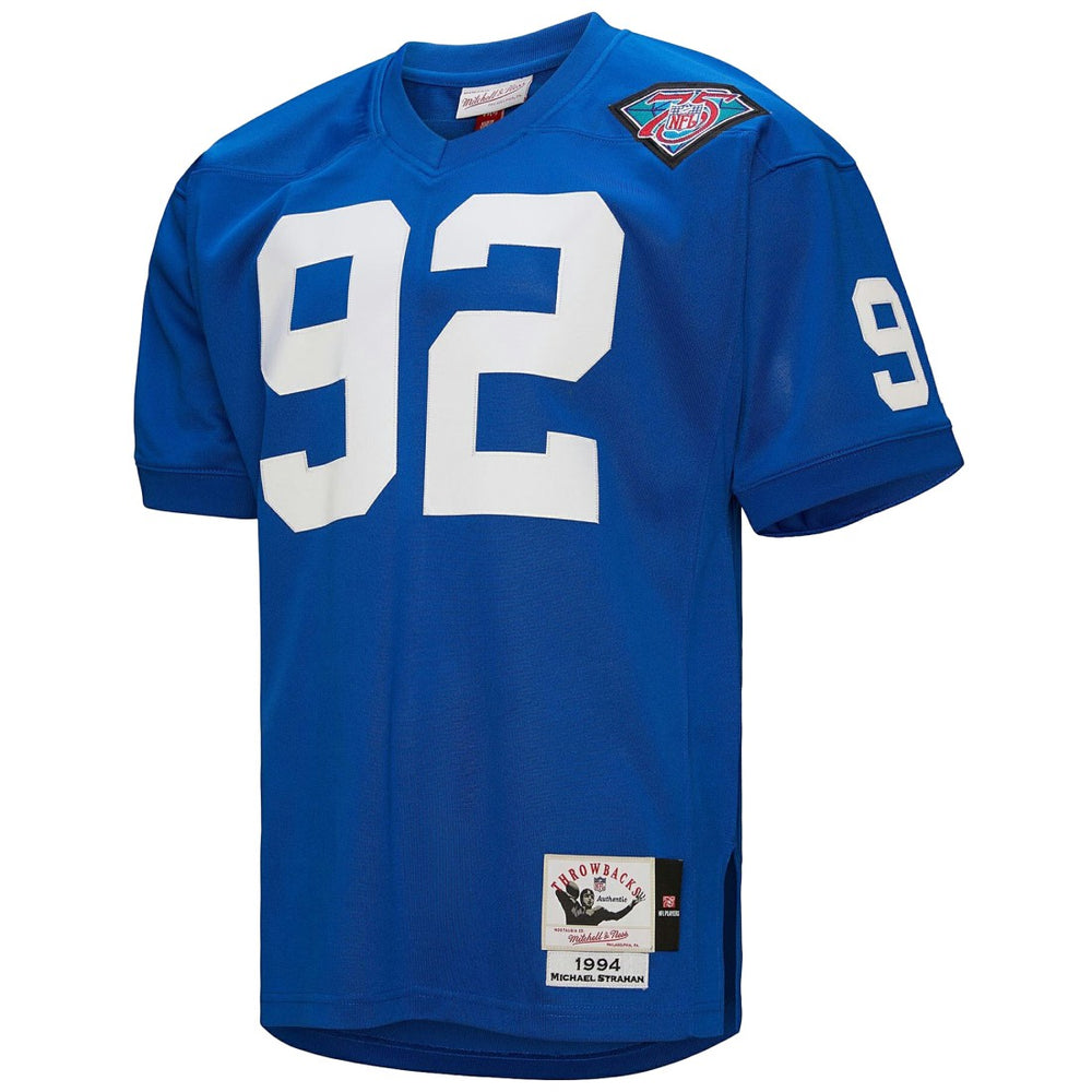 Michael Strahan New York Giants 1994 Authentic Throwback Retired Player Jersey - Royal outlet