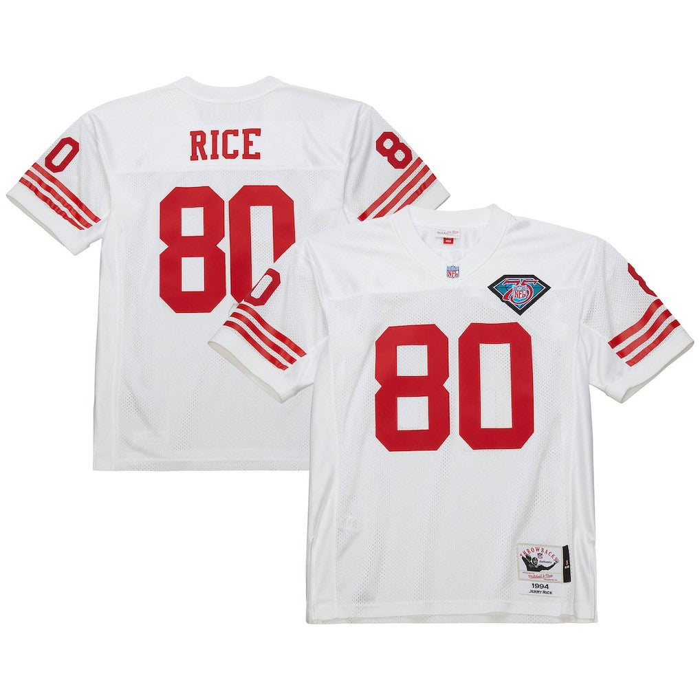 Jerry Rice San Francisco 49ers 1994 Authentic Throwback Retired Player Jersey - White outlet