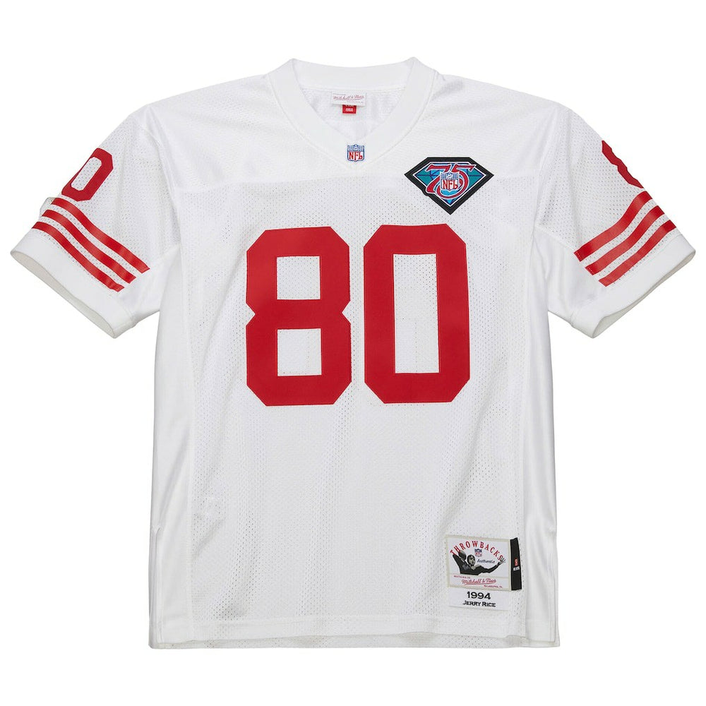 Jerry Rice San Francisco 49ers 1994 Authentic Throwback Retired Player Jersey - White outlet