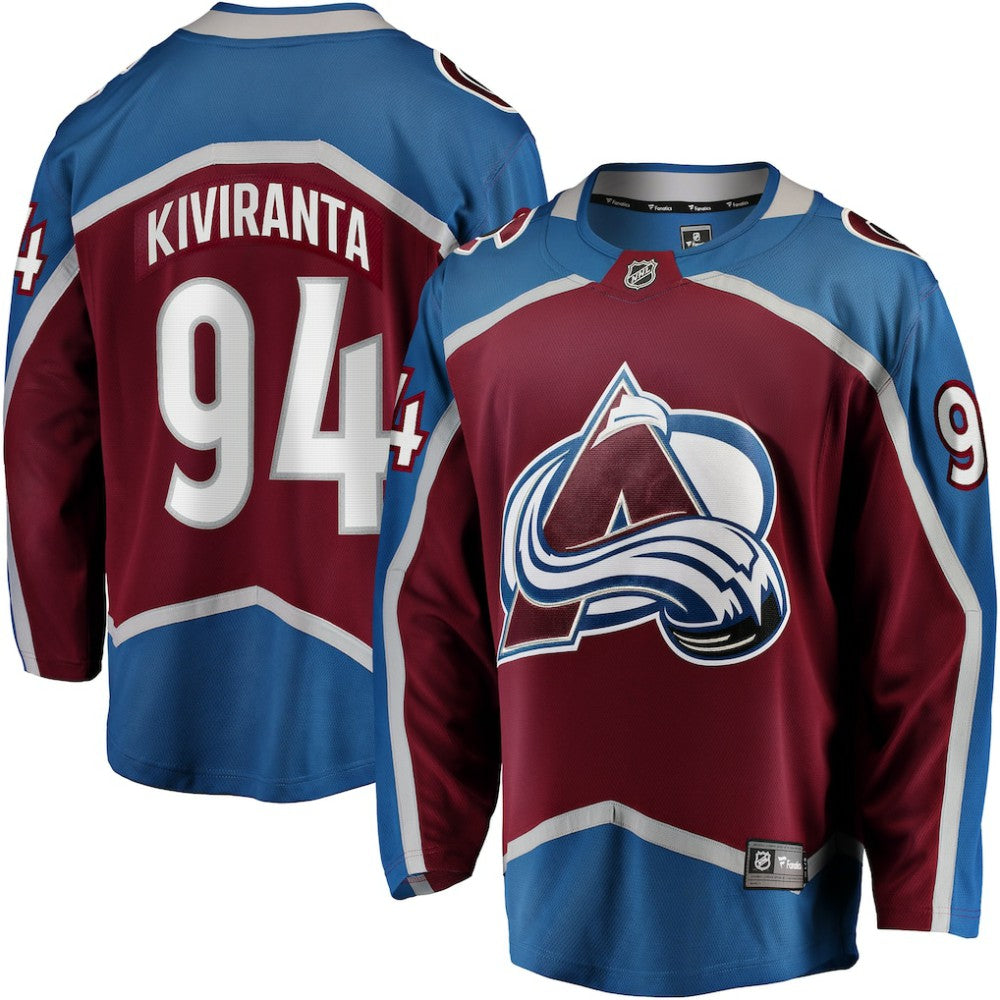 Joel Kiviranta Colorado Avalanche Fanatics Home Premier Breakaway Player Jersey Maroon