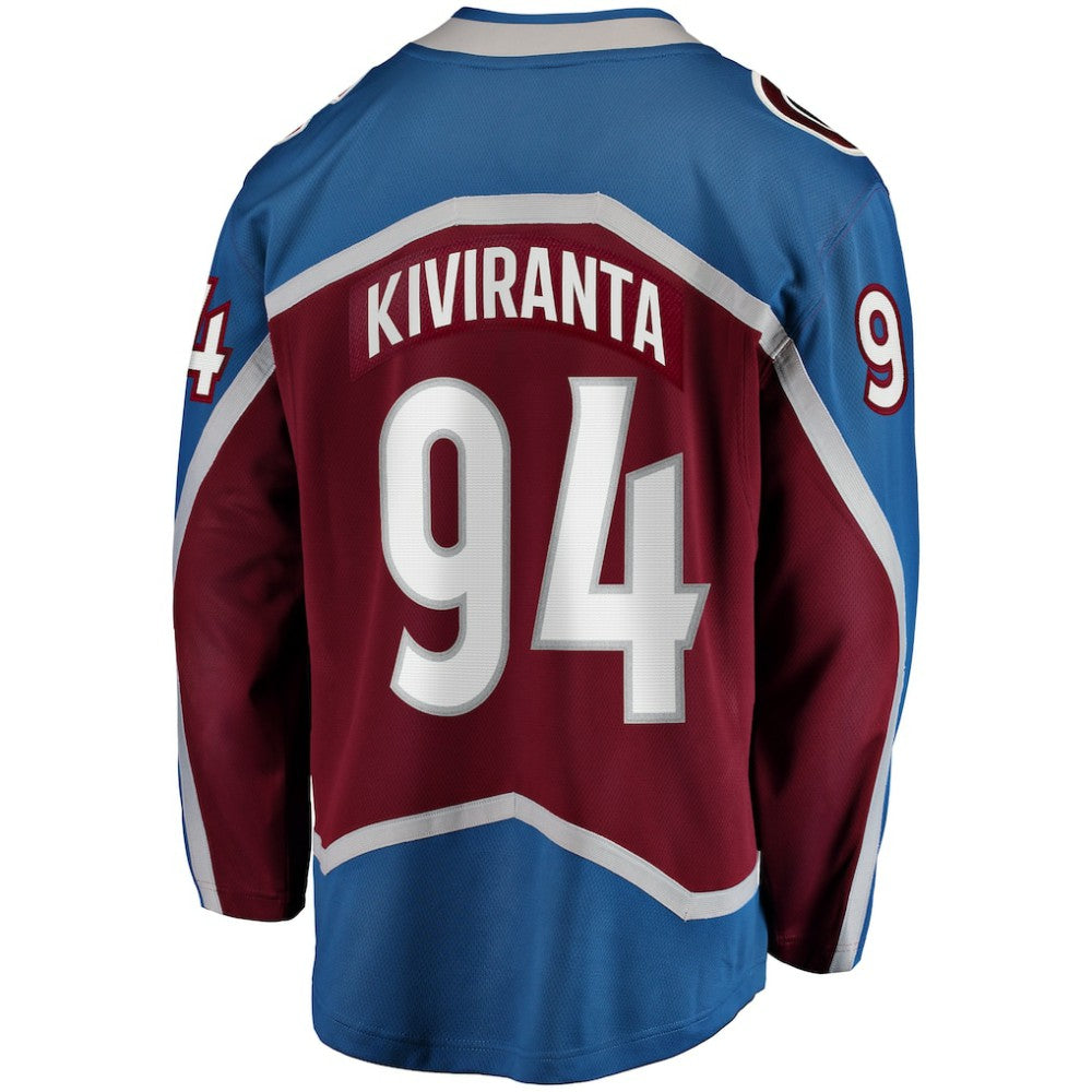 Joel Kiviranta Colorado Avalanche Fanatics Home Premier Breakaway Player Jersey Maroon
