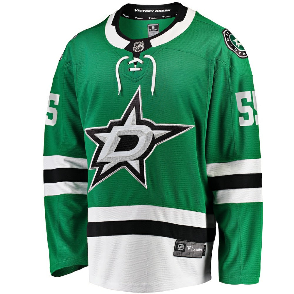 Thomas Harley Dallas Stars Fanatics Home Premier Breakaway Player Jersey Kelly Green
