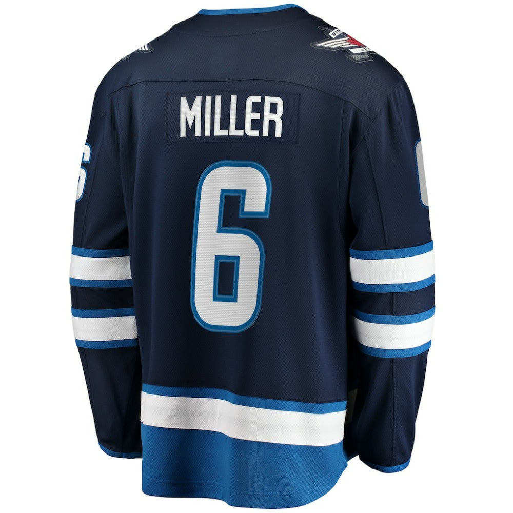 Colin Miller Winnipeg Jets Fanatics Home Premier Breakaway Player Jersey Navy