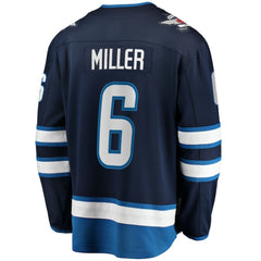 Colin Miller Winnipeg Jets Fanatics Home Premier Breakaway Player Jersey Navy
