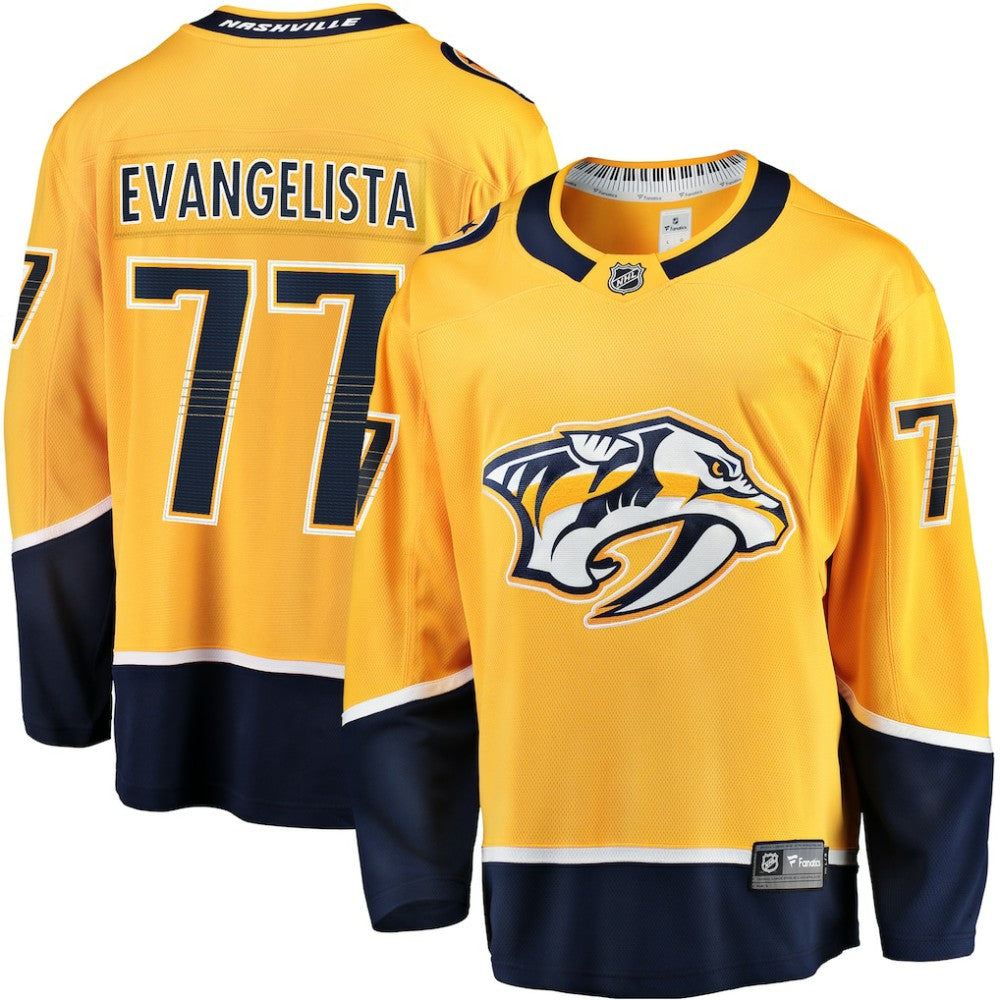 Luke Evangelista Nashville Predators Fanatics Premier Breakaway Player Jersey Gold
