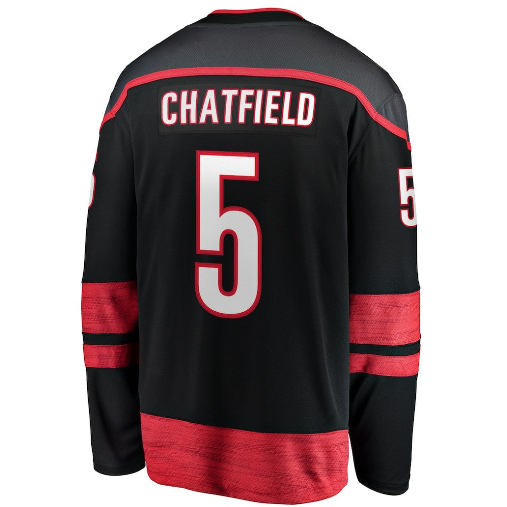 Jalen Chatfield Carolina Hurricanes Fanatics Home Premier Breakaway Player Jersey Black