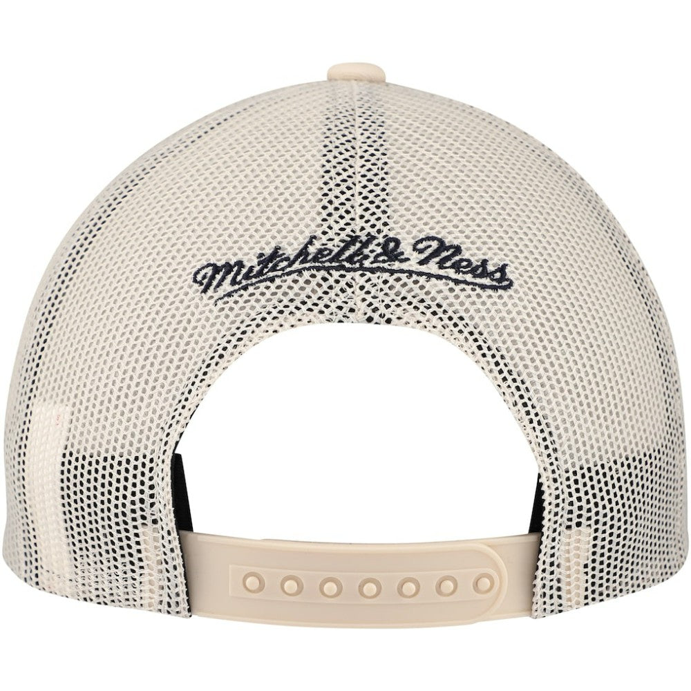 Seattle Kraken Mitchell & Ness Foam Front Trucker Adjustable Hat Cream