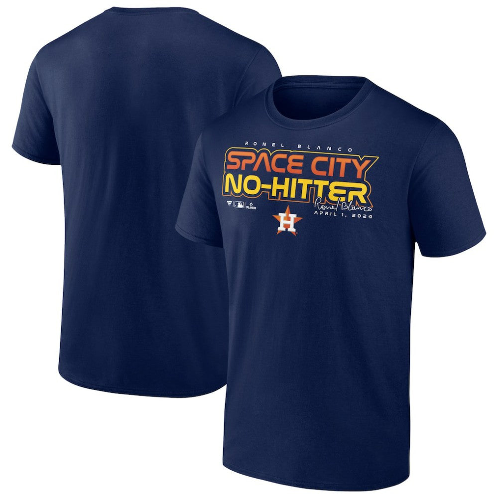 Ronel Blanco Houston Astros  Space City No-Hitter T-Shirt - Navy