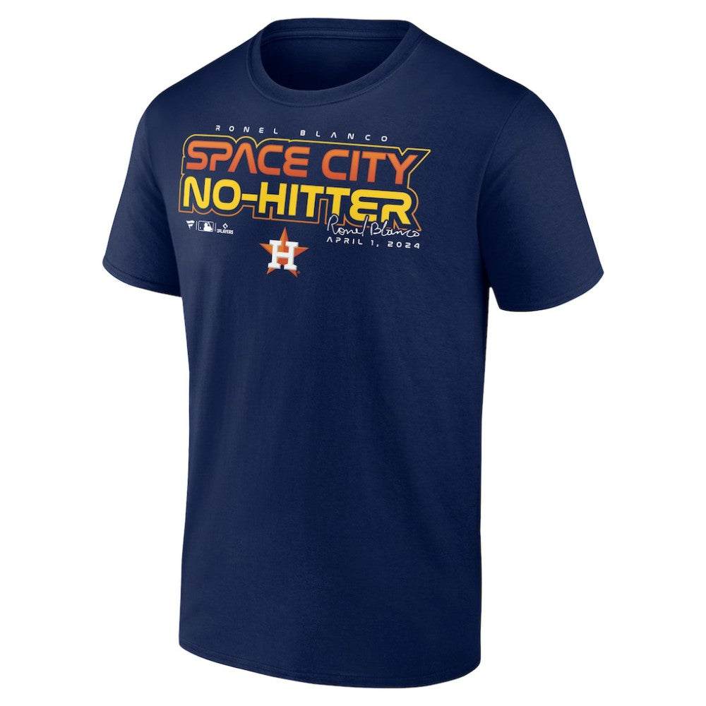 Ronel Blanco Houston Astros  Space City No-Hitter T-Shirt - Navy