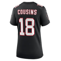Kirk Cousins Atlanta Falcons Women's Alternate Game Jersey - Black