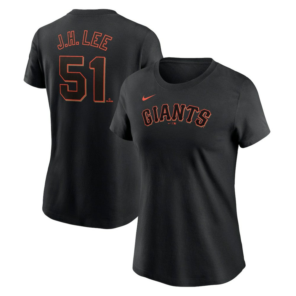 Jung Hoo Lee San Francisco Giants Women's Cooperstown Collection Fuse Name & Number T-Shirt Black | Nike
