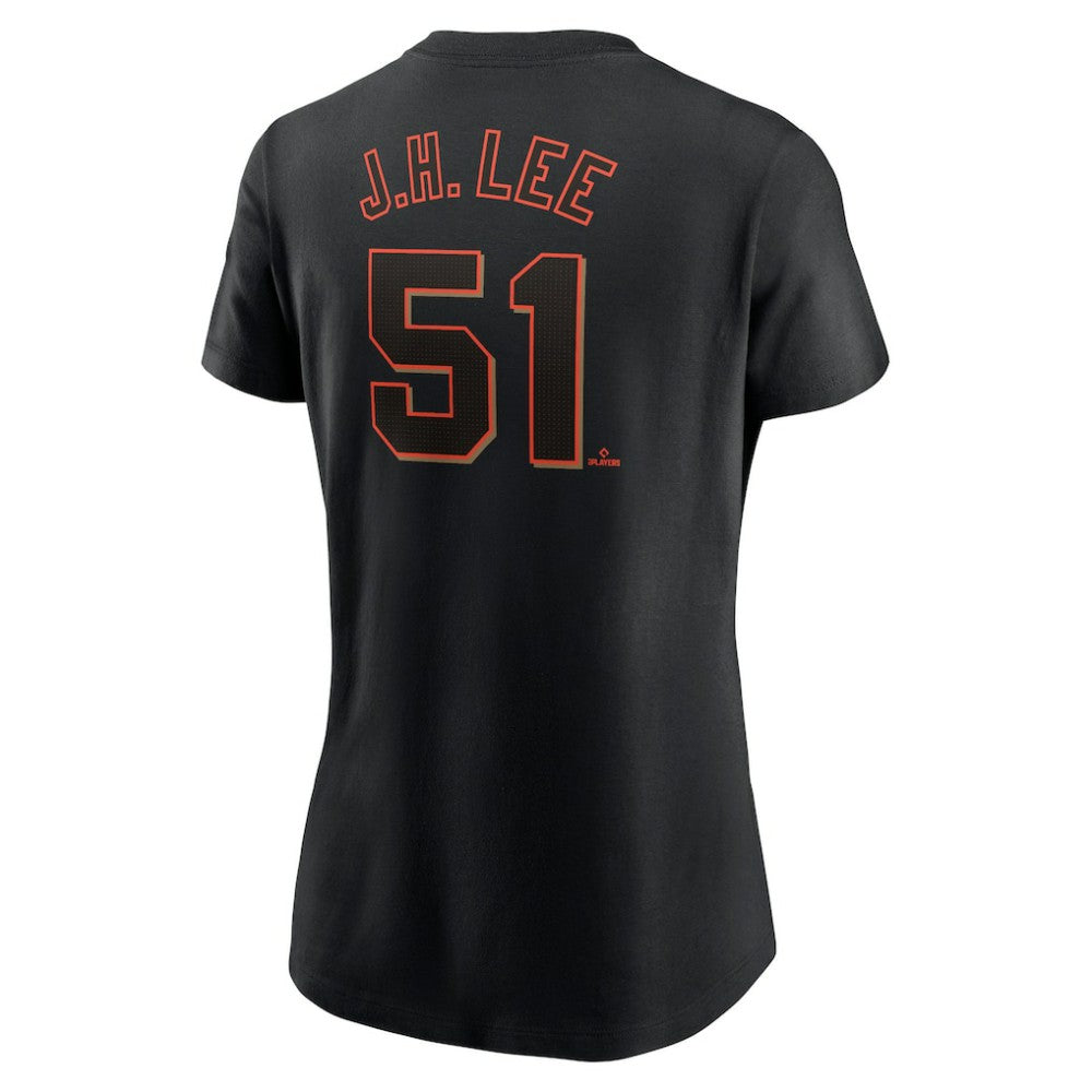 Jung Hoo Lee San Francisco Giants Women's Cooperstown Collection Fuse Name & Number T-Shirt Black | Nike