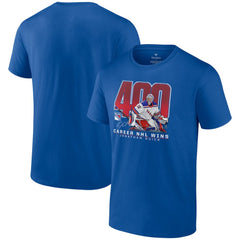Jonathan Quick New York Rangers 400 Career Wins T-Shirt Blue