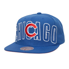 Chicago Cubs Full Frontal Snapback Hat Royal | Mitchell & Ness