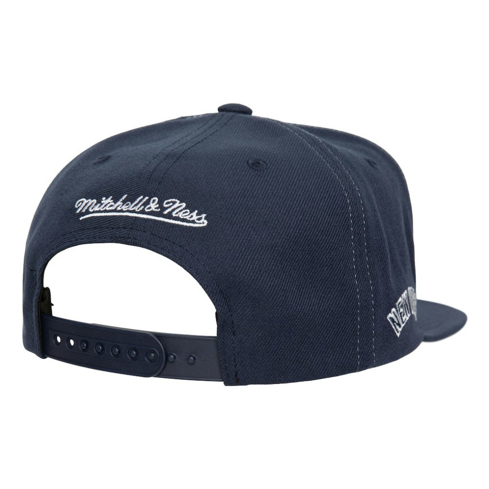 New York Yankees Full Frontal Snapback Hat Navy | Mitchell & Ness