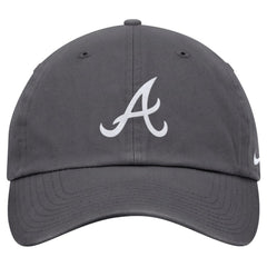 Atlanta Braves Club Adjustable Hat Gray | Nike