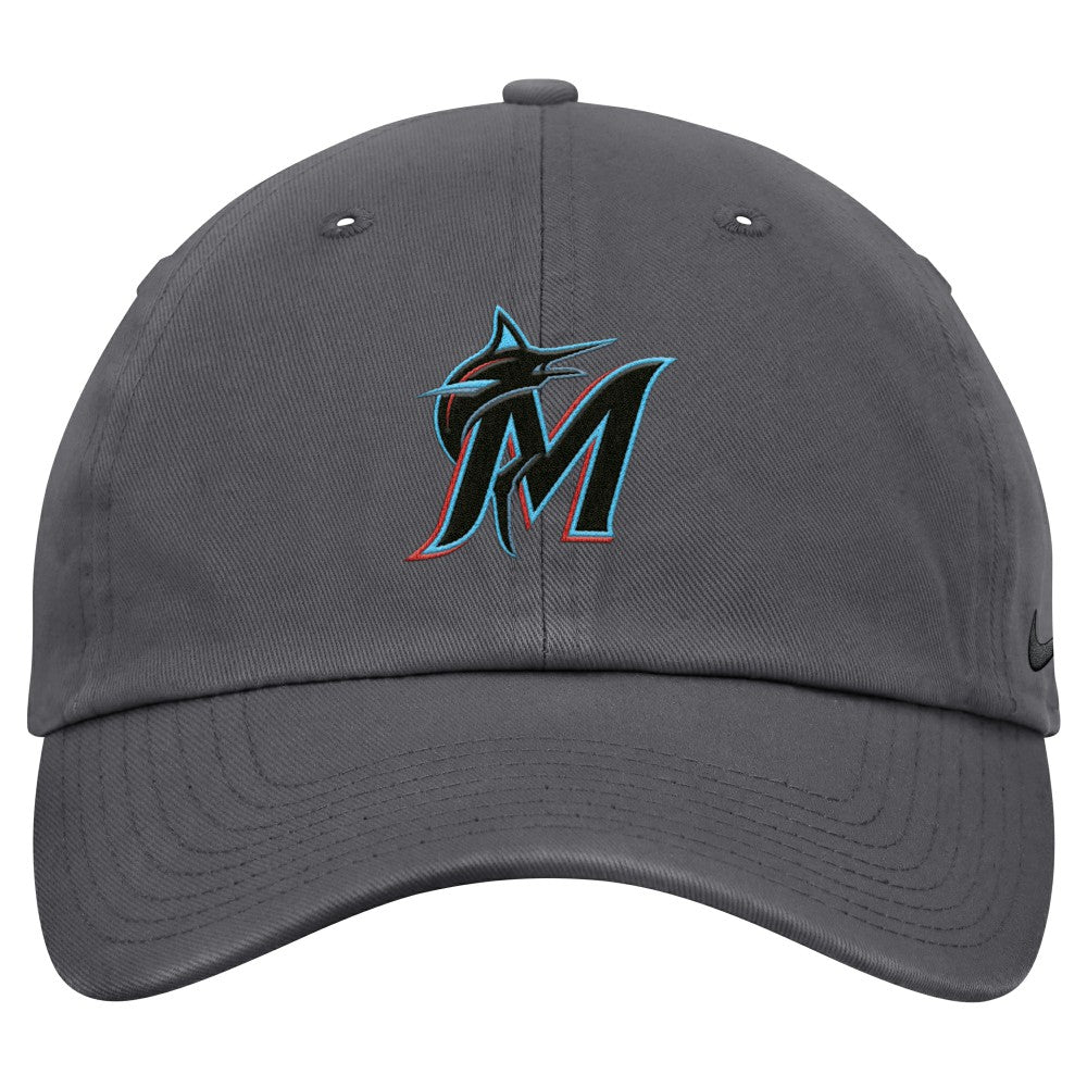 Miami Marlins Club Adjustable Hat Gray | Nike