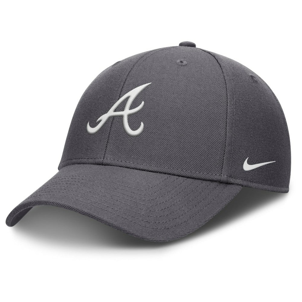 Atlanta Braves Club Performance Adjustable Hat Gray | Nike