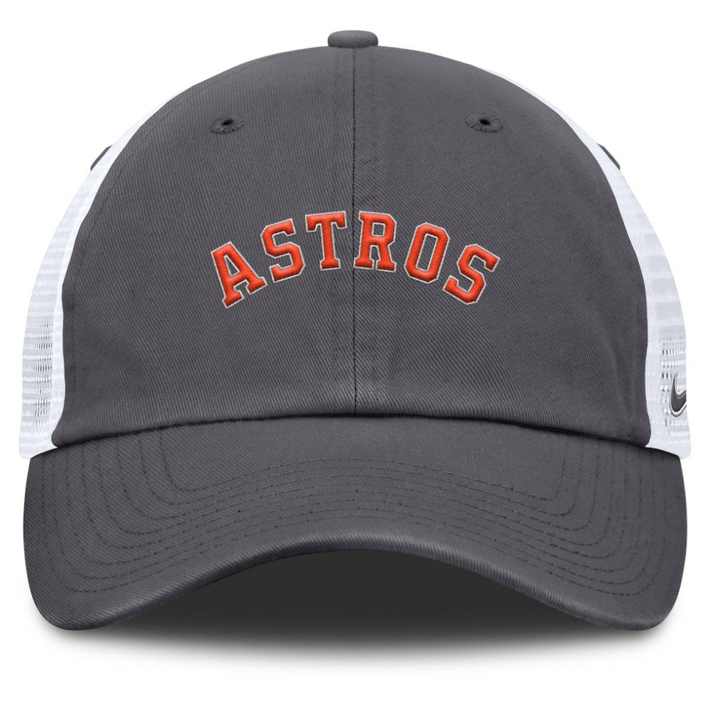 Houston Astros Wordmark Club Adjustable Trucker Hat Gray | Nike