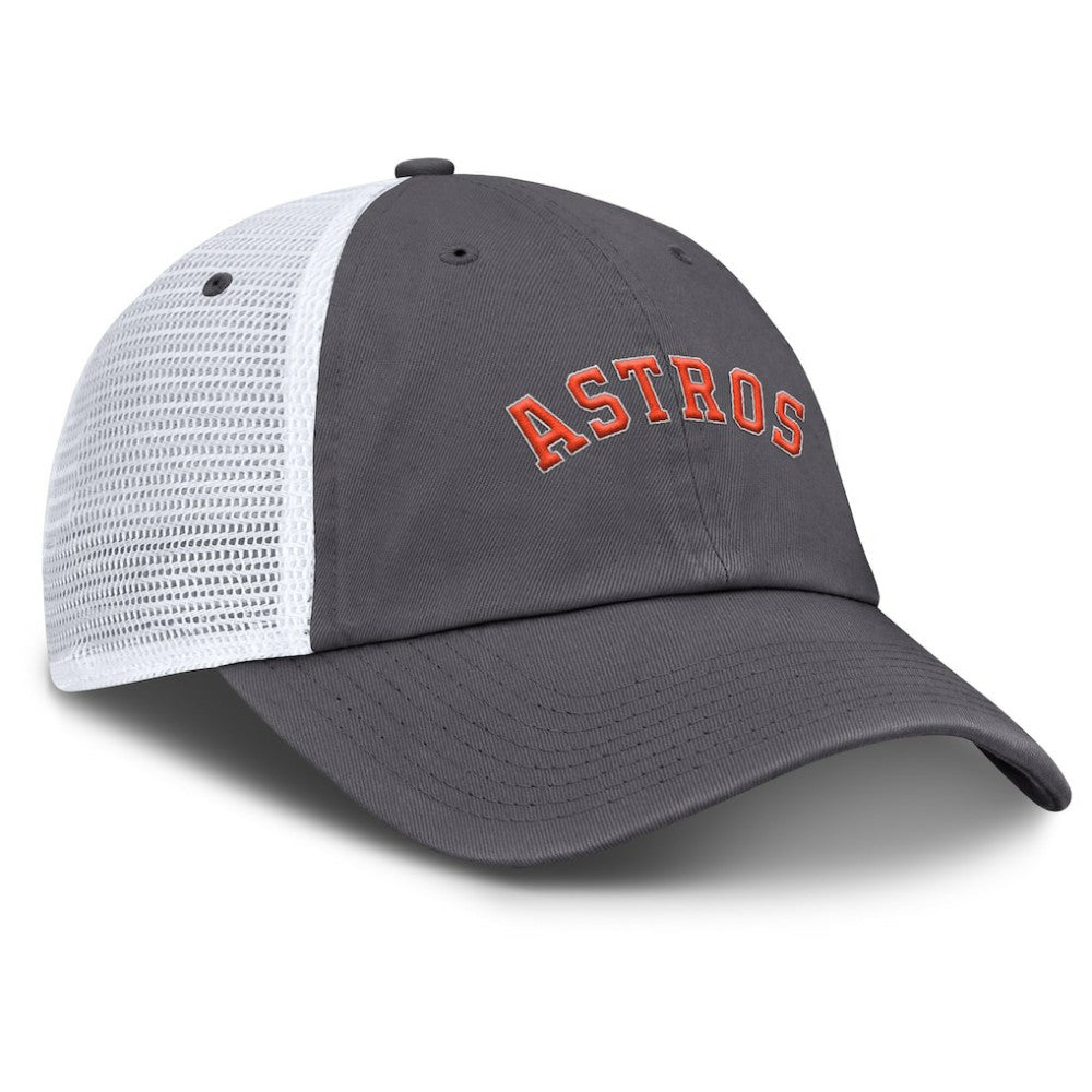 Houston Astros Wordmark Club Adjustable Trucker Hat Gray | Nike