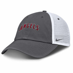 Los Angeles Angels Wordmark Club Adjustable Trucker Hat Gray | Nike