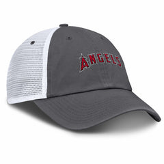 Los Angeles Angels Wordmark Club Adjustable Trucker Hat Gray | Nike