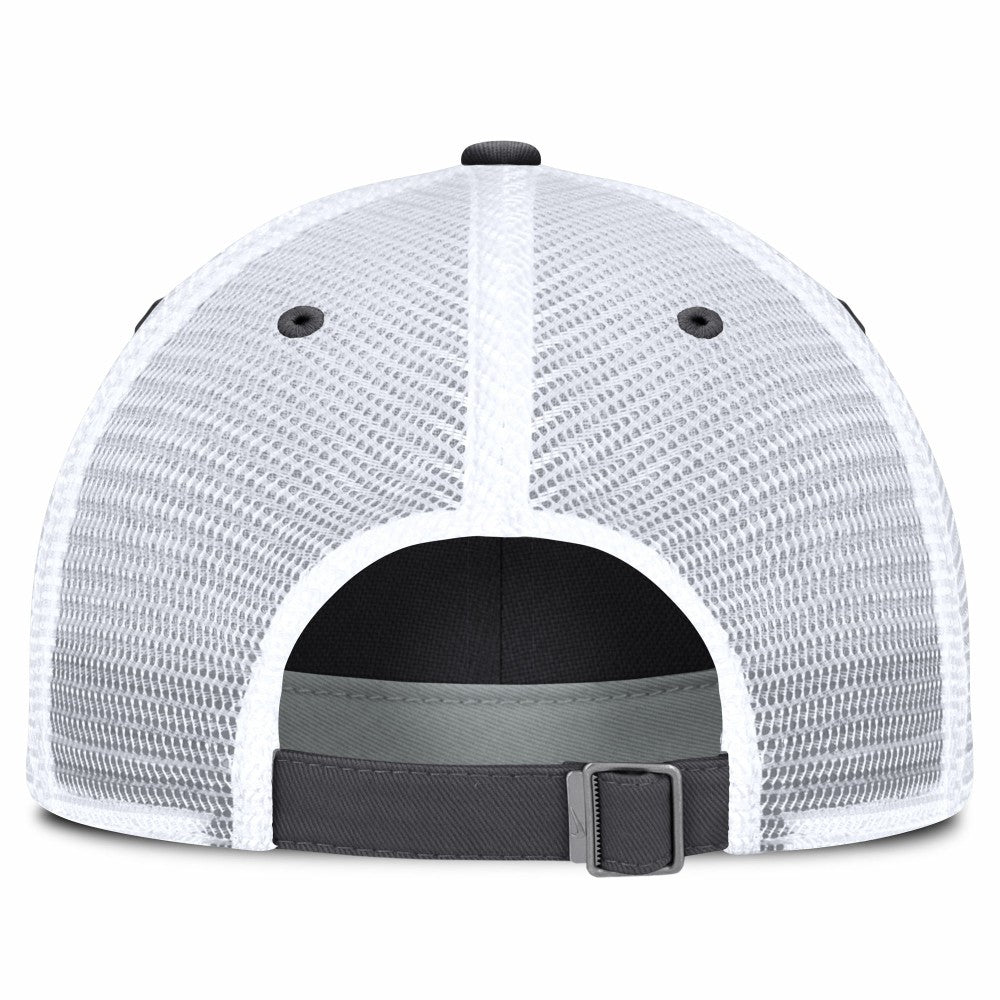 Los Angeles Dodgers Wordmark Club Adjustable Trucker Hat Gray | Nike