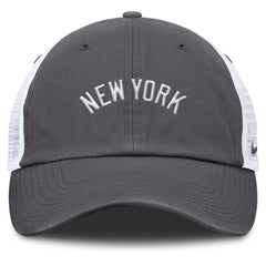 New York Yankees Wordmark Club Adjustable Trucker Hat Gray | Nike