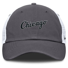 Chicago White Sox Wordmark Club Adjustable Trucker Hat Gray | Nike