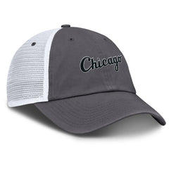 Chicago White Sox Wordmark Club Adjustable Trucker Hat Gray | Nike